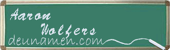 Aaron Wolfers Visitenkarte